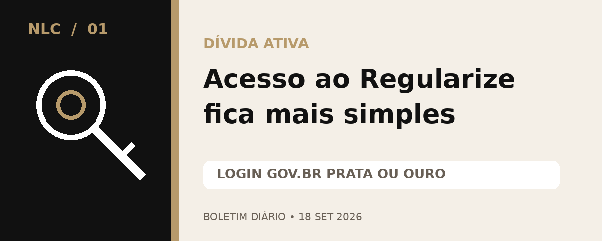 Novo acesso ao Regularize para representantes de empresas