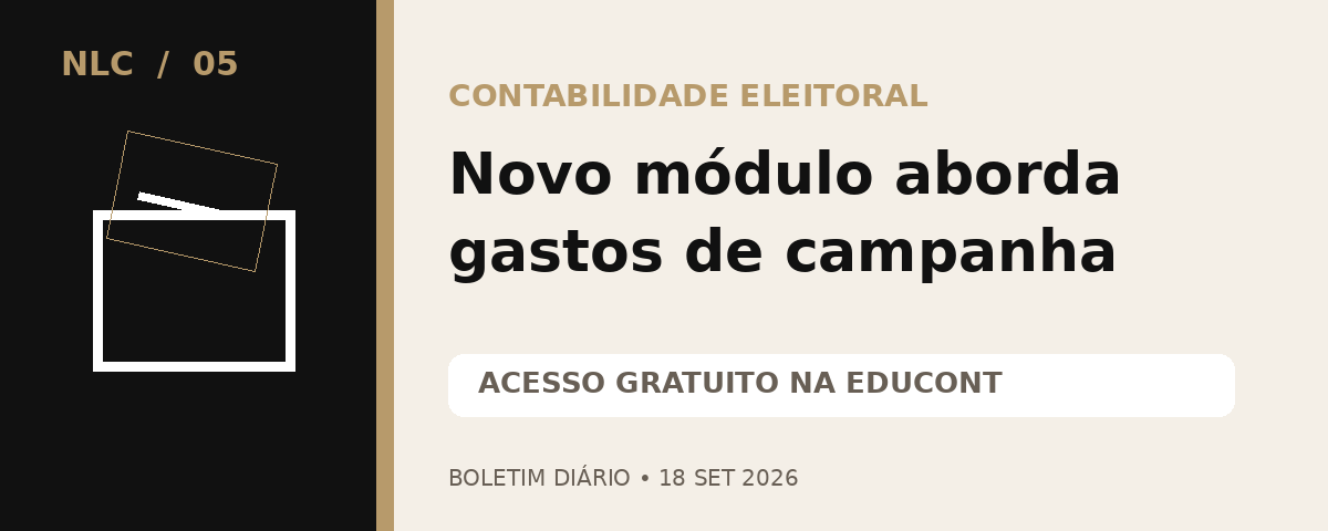 Capacitação gratuita sobre gastos e comprovação eleitoral