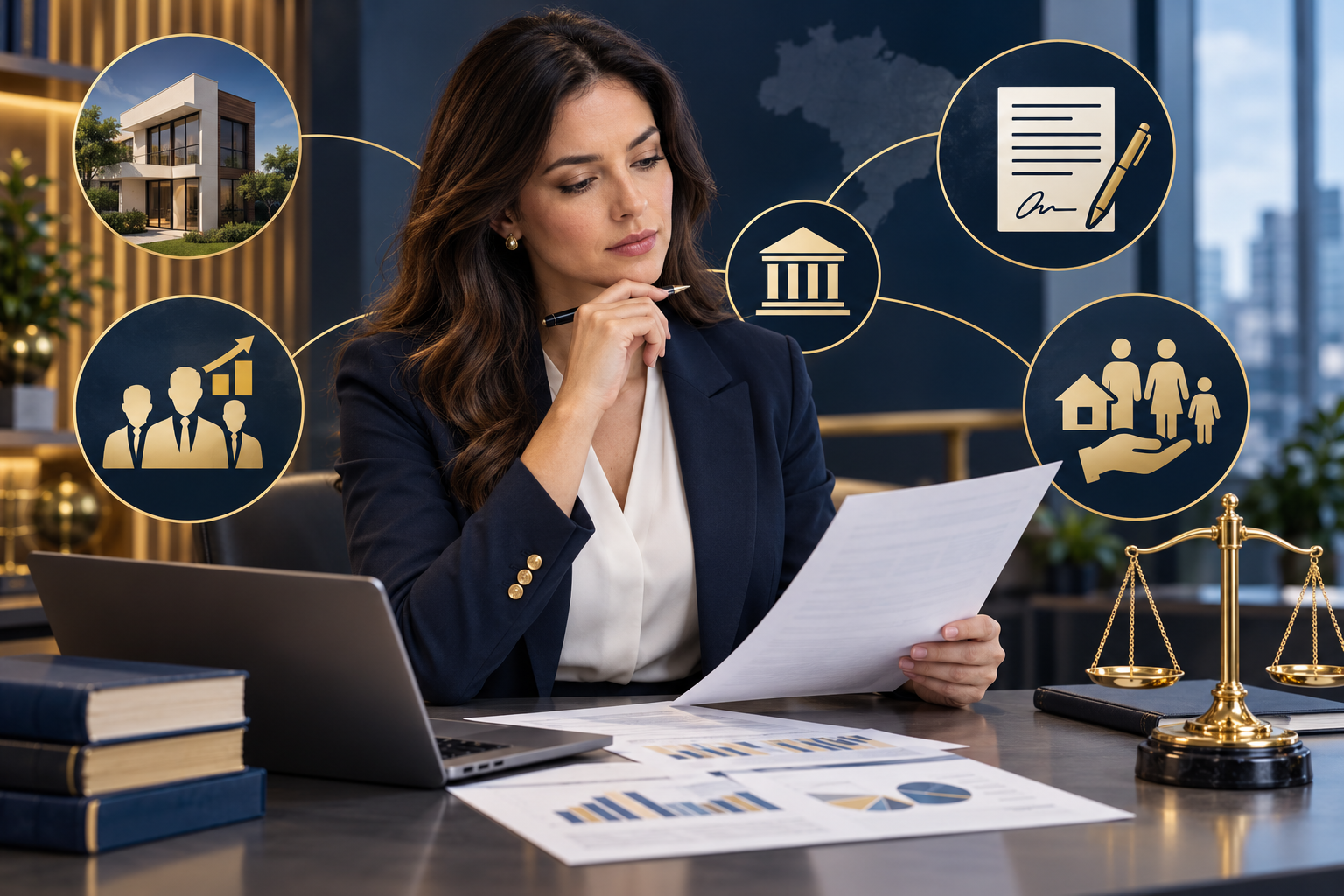 Consultora fiscal analisa tributos sobre bens, imóveis e sucessões